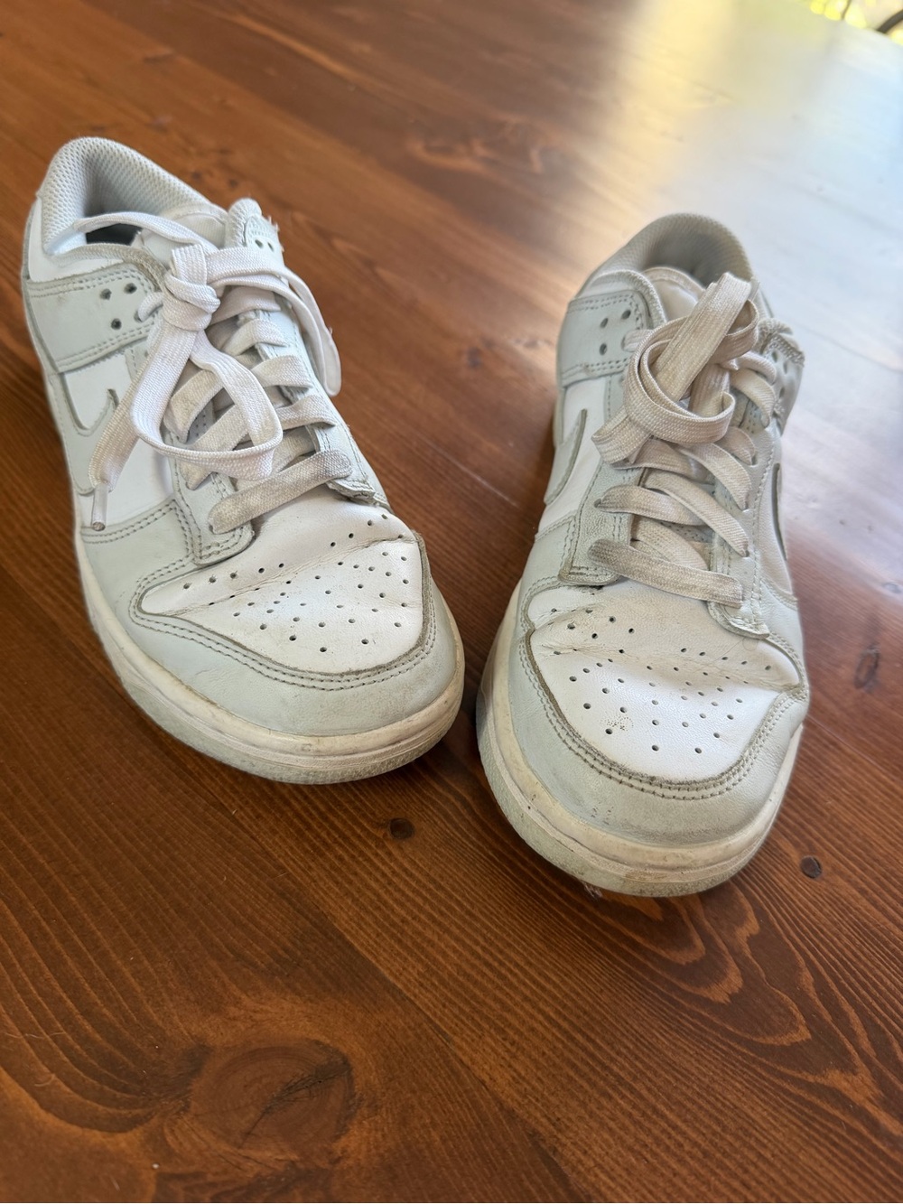 Nike White Low-Top Kids' Sneakers
